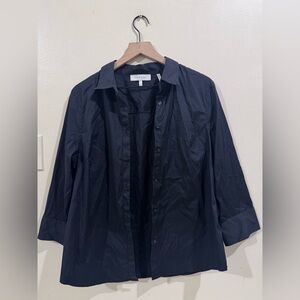 Lark & Ro Navy Button-Down Shirt